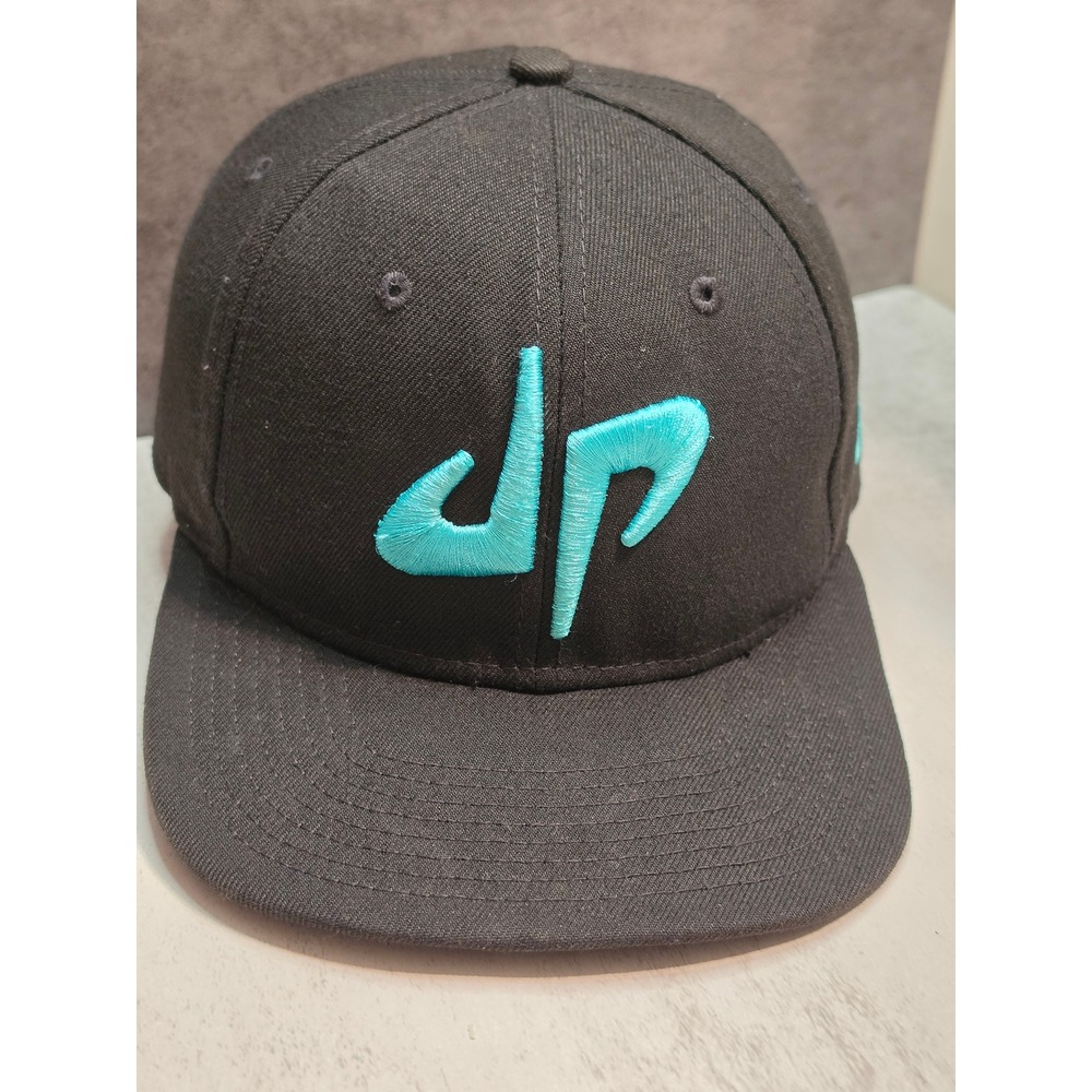 New Era 9FIFTY Dude Perfect Snapback Hat Black Teal Logo Cap OSFM